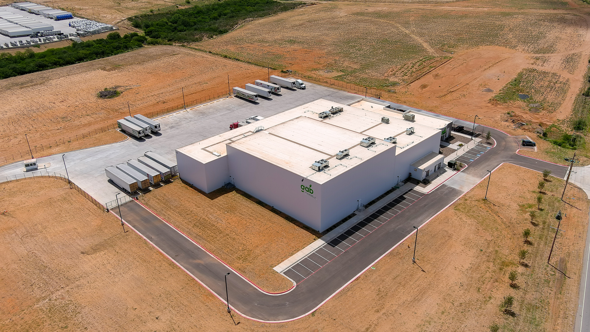 GAB Operations commissioned A M King to design and build a new cold storage distribution center in Laredo, TX. The finished facility is pictured here. Facility renovation or new construction?