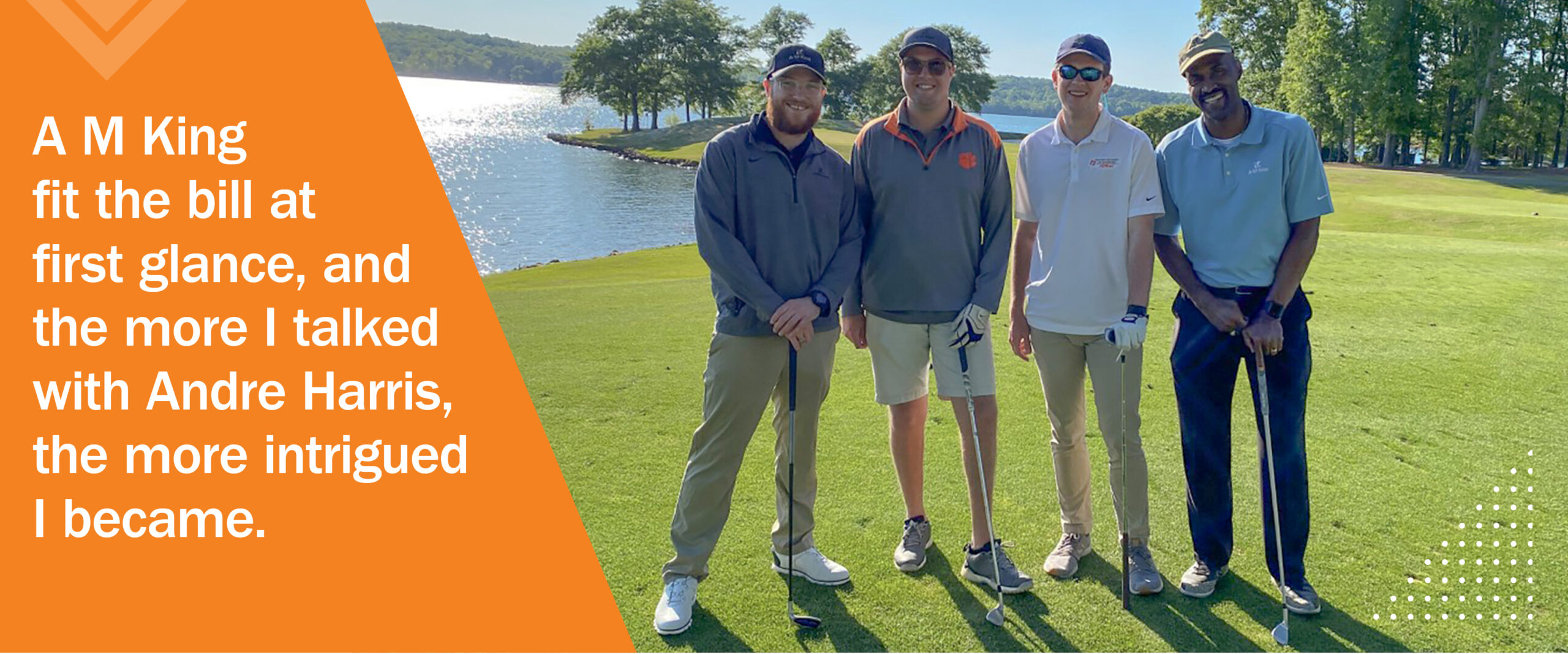 A Promising Career in Design-Build: From Intern to Project Manager. From left to right: Charlie Martin, Matt Worley, Chalmers Reely and Andre Harris.