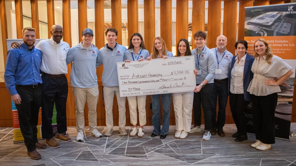 For the third year in a row, the 6-member team from Auburn University solved the intricate challenge posed by sponsor A M King at the ASC's 2025 Design-Build Competition.